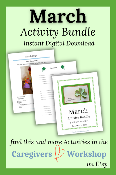 March themed activity printable pages